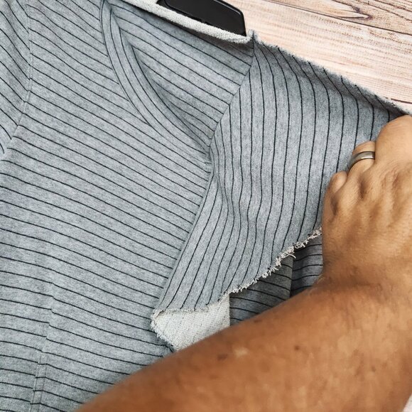 Free People WE THE FREE ANTHROPOLOGIE Stripe Ebb and Flow Jacket Size M Zipper - Picture 5 of 15